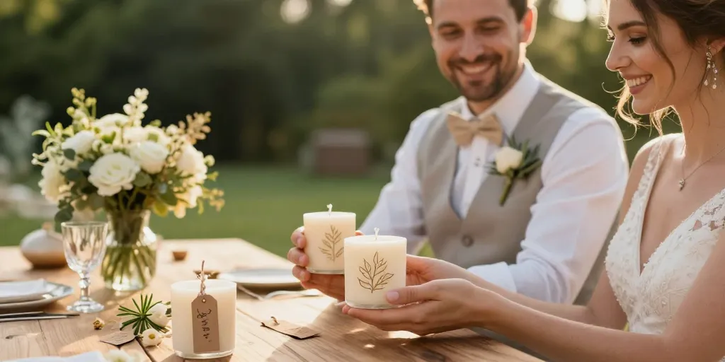 bougie invité mariage